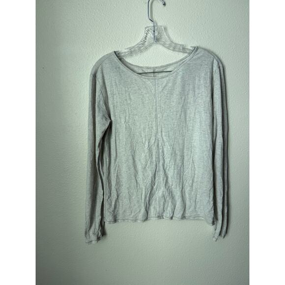 Lululemon Superb Long Sleeve Tee in Gray Size 6 - Picture 2 of 5